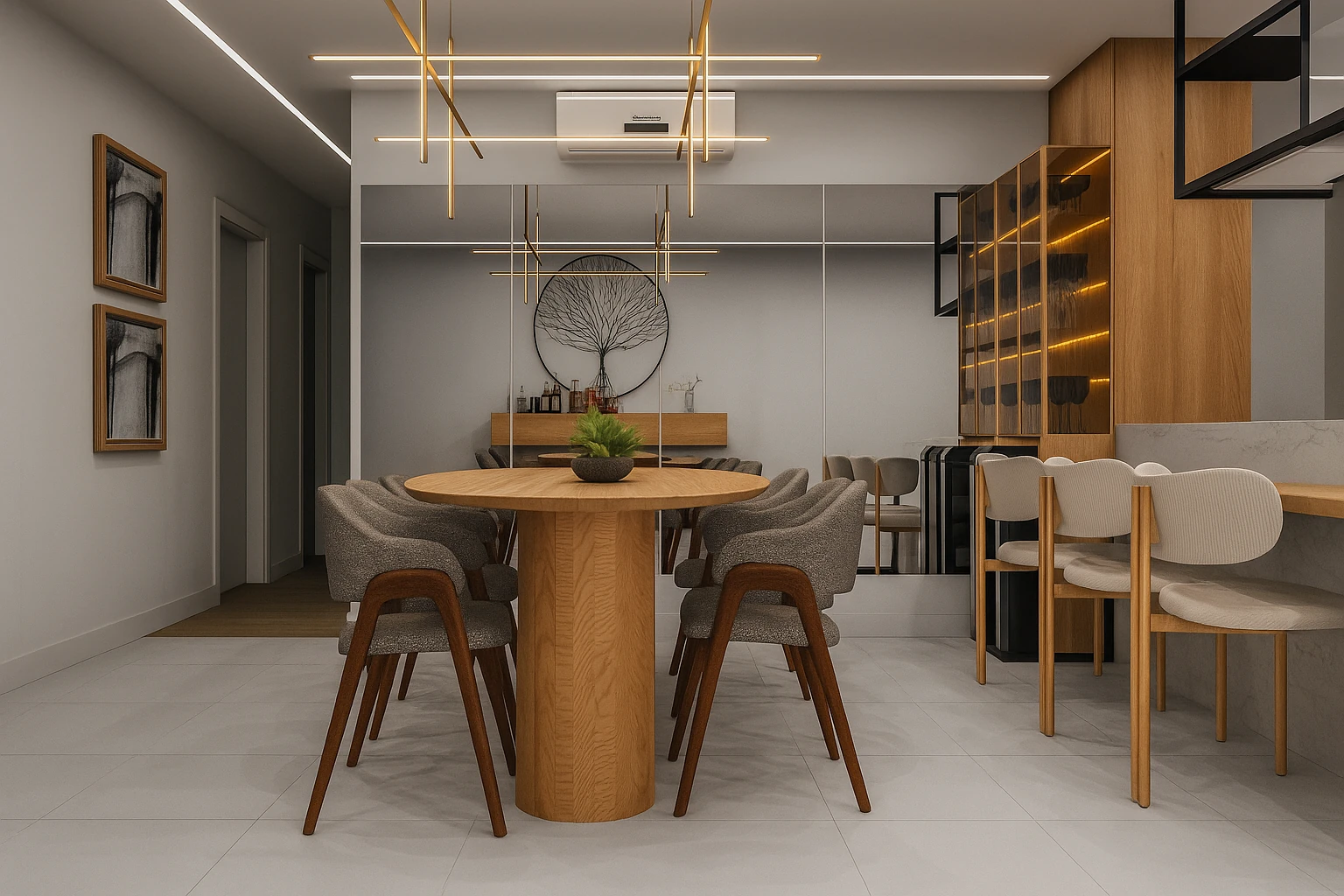 Projeto de sala de jantar